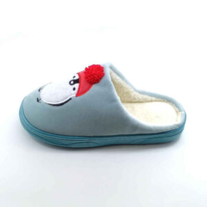 Zachte Blauwe Dames Pantoffels Model Pinguïn
