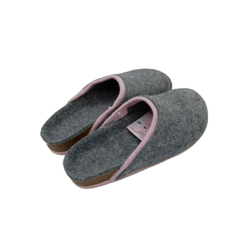 Zachte Grijze Dames Vilt Pantoffels – Elegant en Comfortabel