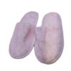 Zachte Roze Dames Pluche Pantoffels Model Honey