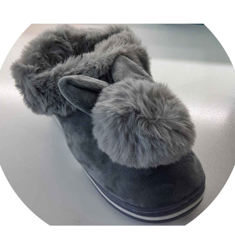 Zachte Dames Pluche Pantoffels Model Bita