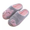 Zachte Dames Pluche Pantoffels Model Kat