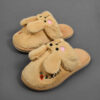 Zachte Dames Pluche Pantoffels Model Konijn