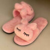 Zachte Dames Pluche Pantoffels Model Roby