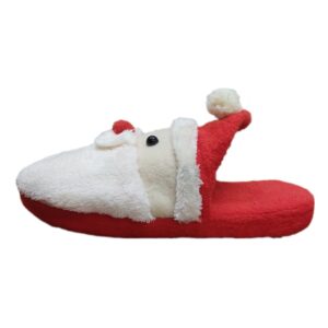 Zachte Dames Pluche Pantoffels Model Kerstman