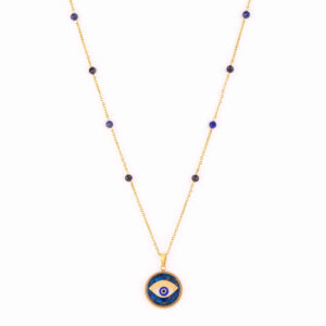 Perzische vergulde ketting voor dames – Janan met boze oog