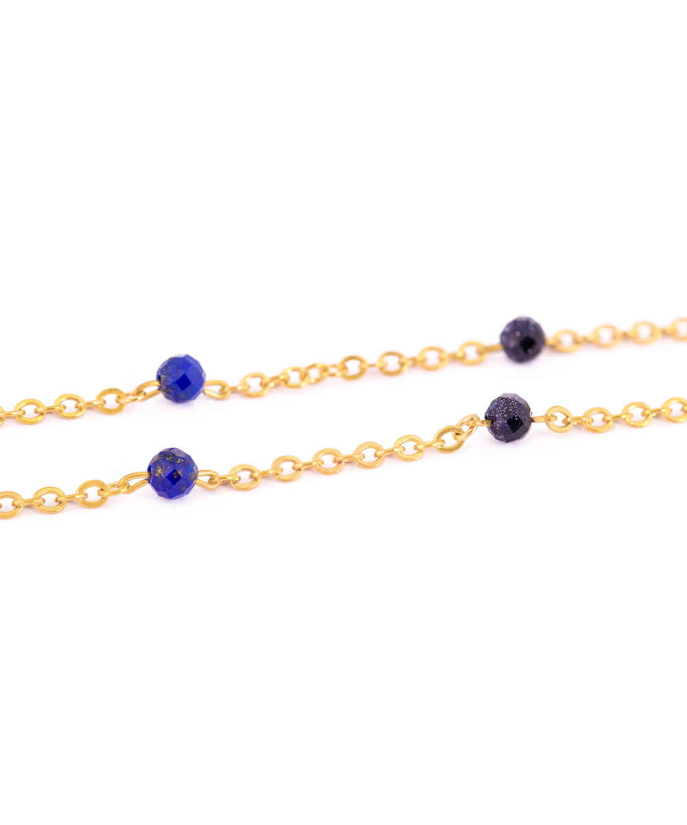 Perzische vergulde ketting voor dames – Janan met boze oog