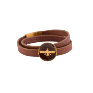 Perzische Leren Armband voor Mannen en Vrouwen – Farvahar