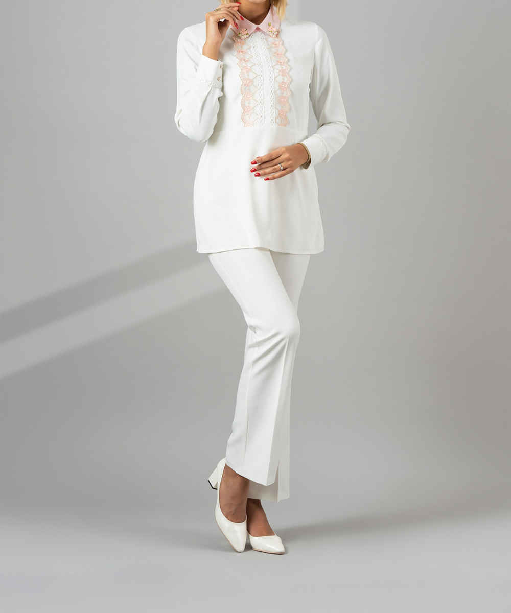 Dames Borduurde Blouse Model Tiara