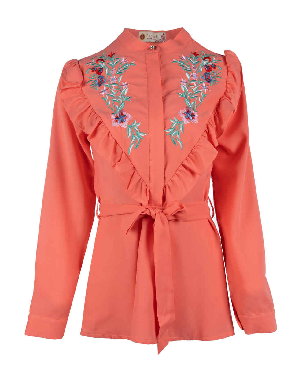 Dames Borduurde Blouse Model Tulika