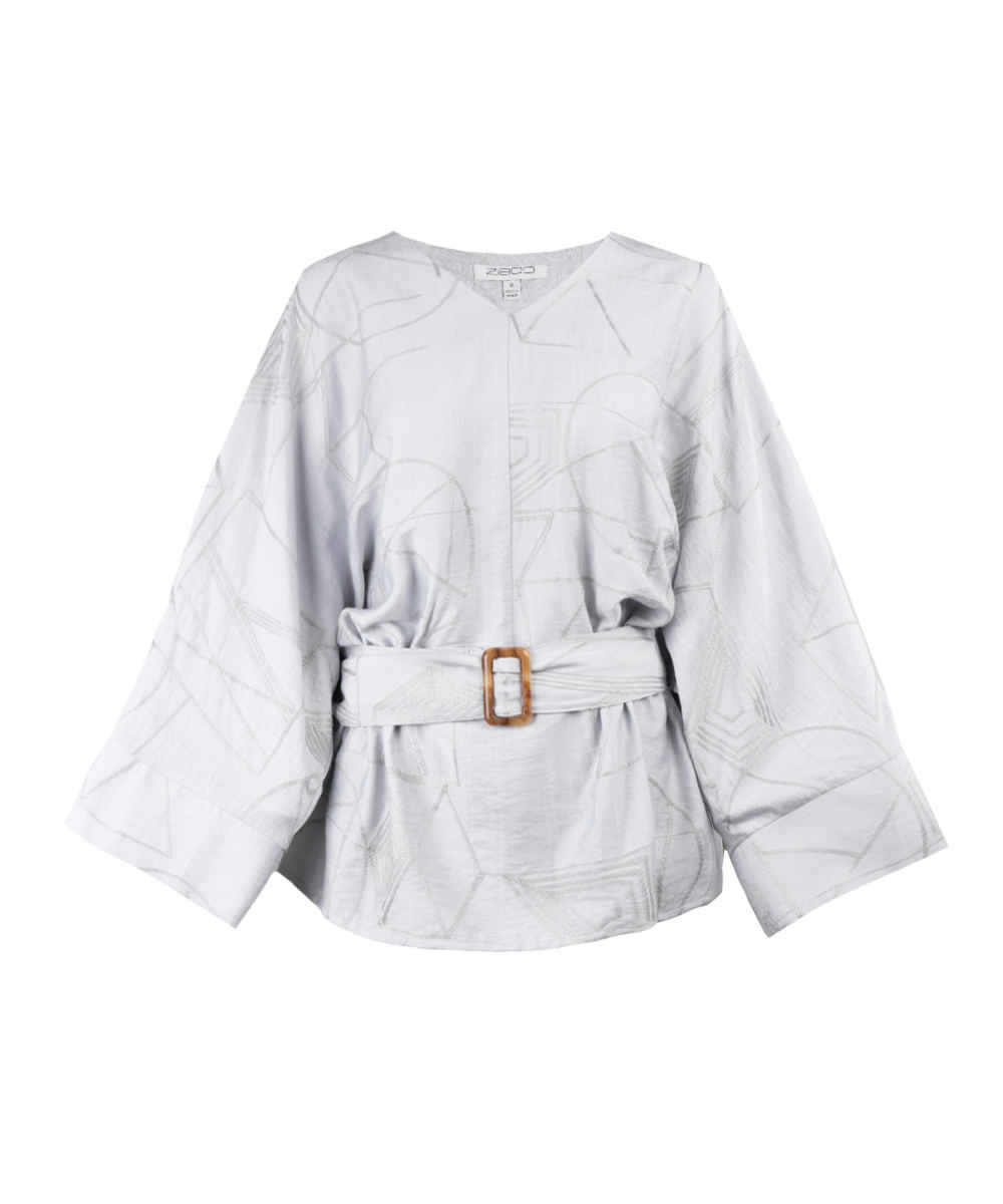 Dames Borduurde Blouse Model Ziboo