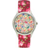 Dames Bloemige Liberty Boho Stoffen Sjaalhorloge – Baharan
