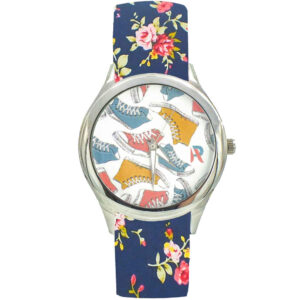 Dames Bloemige Liberty Boheemse Stoffen Sjaalhorloge – Hoda
