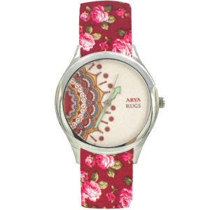 Dames Bloemige Liberty Boheemse Stoffen Sjaalhorloge – Karin