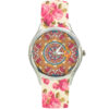 Dames Bloemige Liberty Boho Stoffen Sjaalhorloge – Mahla