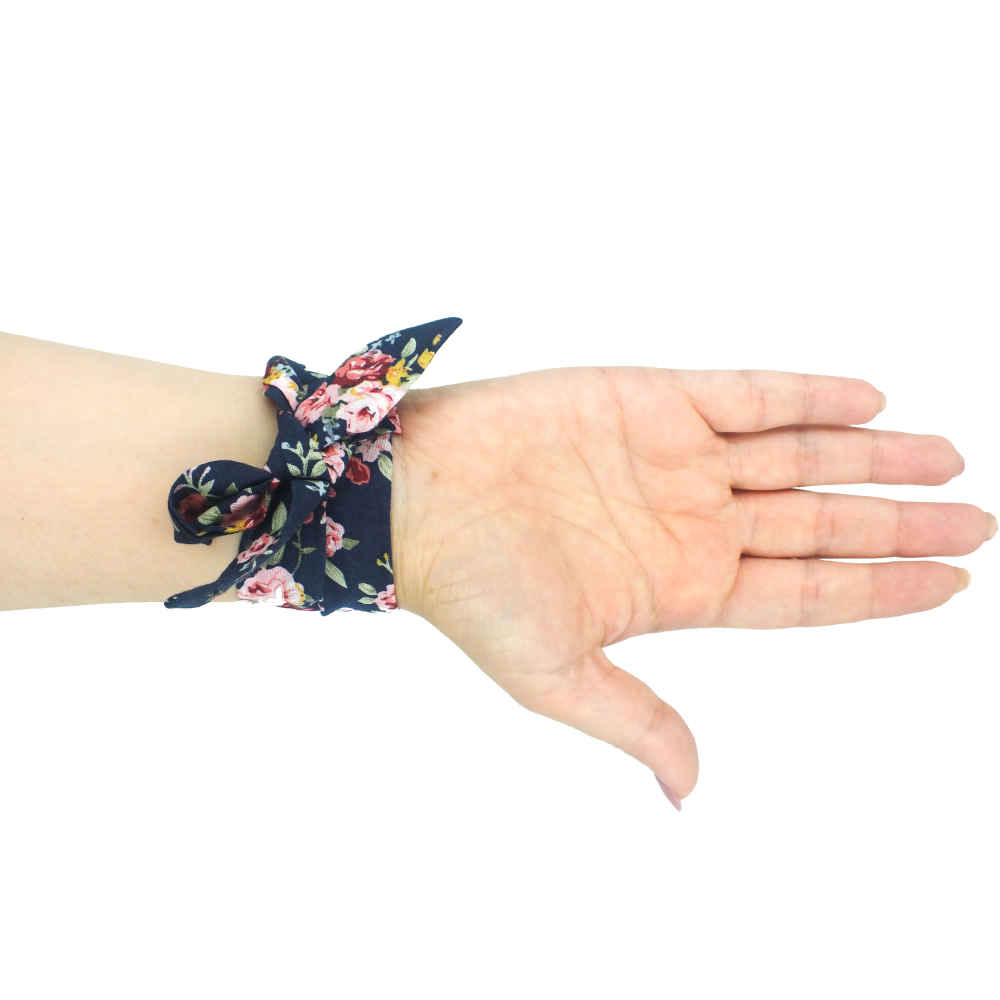 Dames Bloemige Liberty Boho Stoffen Sjaalhorloge – Mohana