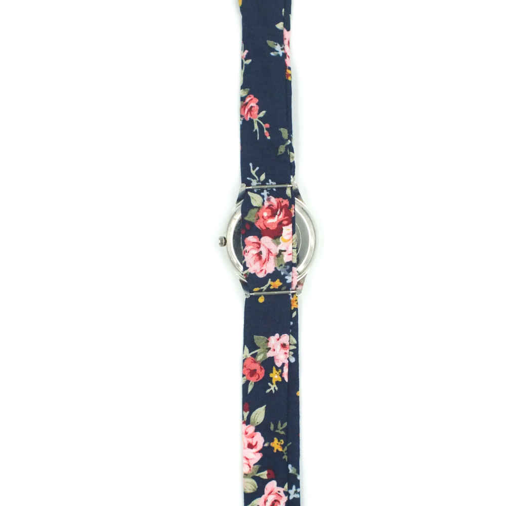 Dames Bloemige Liberty Boho Stoffen Sjaalhorloge – Mohana