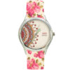 Dames Bloemige Liberty Boheemse Stoffen Sjaalhorloge – Panah