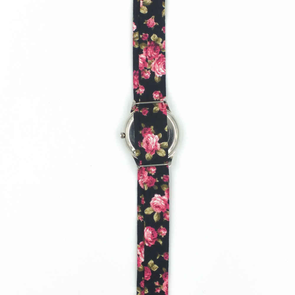 Dames Bloemige Liberty Boho Stoffen Sjaalhorloge – Raz
