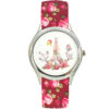 Dames Bloemige Liberty Boho Stoffen Sjaalhorloge – Yadegar