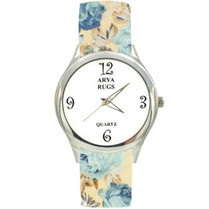 Dames Bloemige Liberty Boheemse Stoffen Sjaalhorloge – Aram