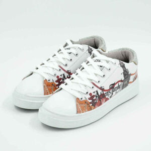 Graffiti Print Sneakers – Dames Chic Casual Schoenen Model Adams