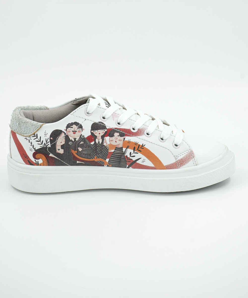 Graffiti Print Sneakers – Dames Chic Casual Schoenen Model Adams