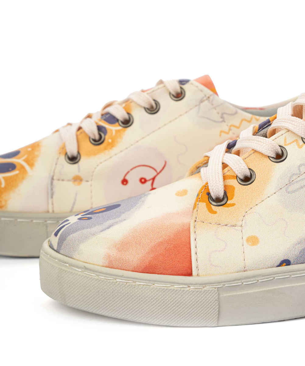 Graffiti Print Sneakers – Dames Chic Casual Schoenen Model Alice