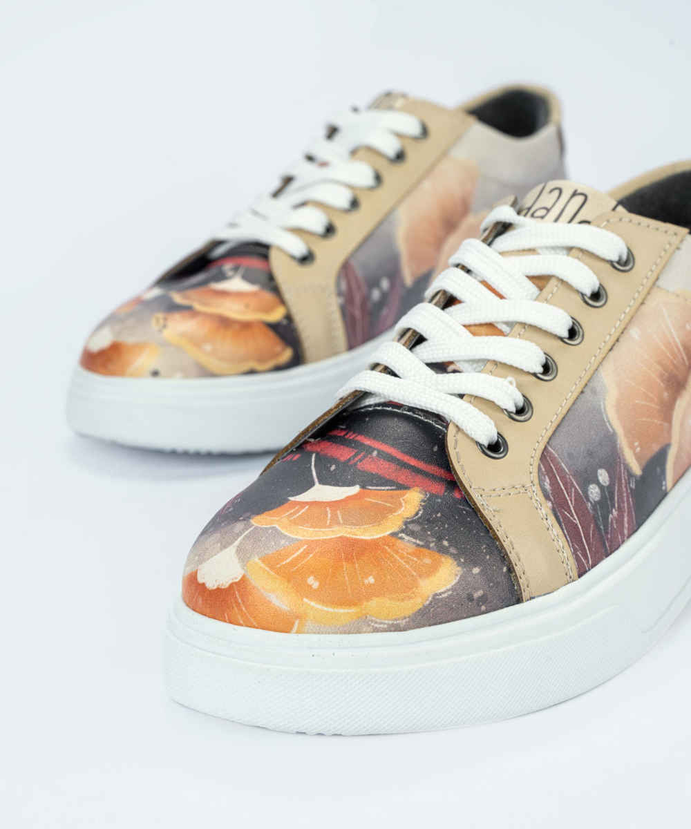 Graffiti Print Sneakers – Dames Chic Casual Schoenen Model Fantasy