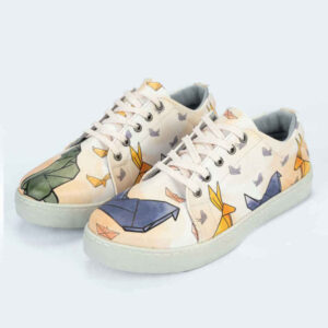 Graffiti Print Sneakers – Dames Chic Casual Schoenen Model Kangoeroe