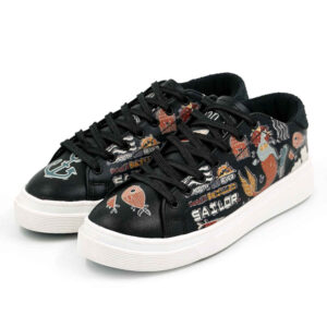Graffiti Print Sneakers – Dames Chic Casual Schoenen Model Karin