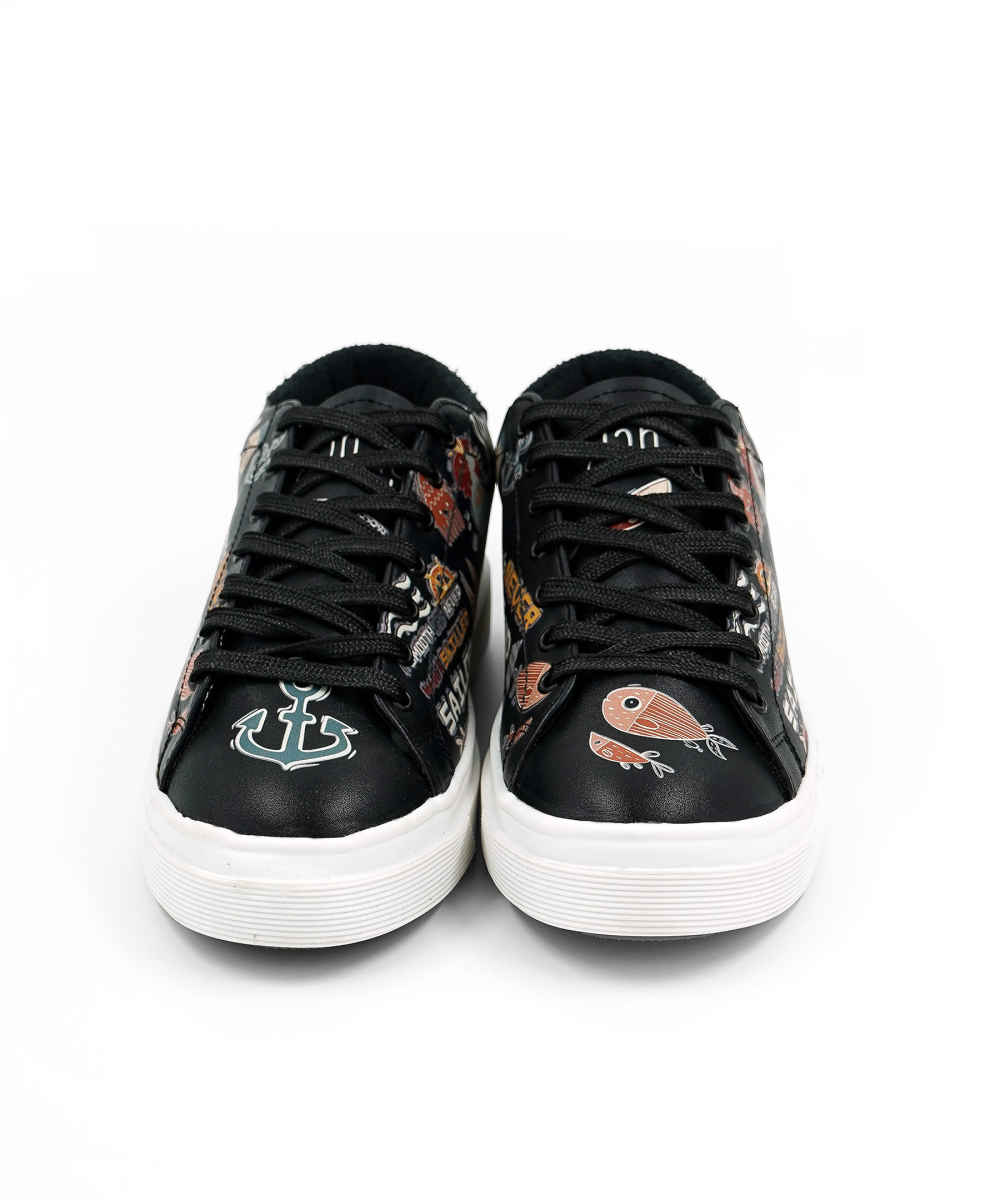 Graffiti Print Sneakers – Dames Chic Casual Schoenen Model Karin