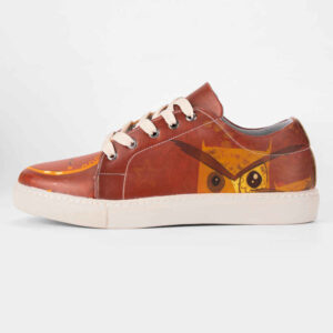 Graffiti Print Sneakers – Dames Chic Casual Schoenen Model Uil