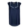 Dames Korte Mouw Borduurde Blouse Bornos