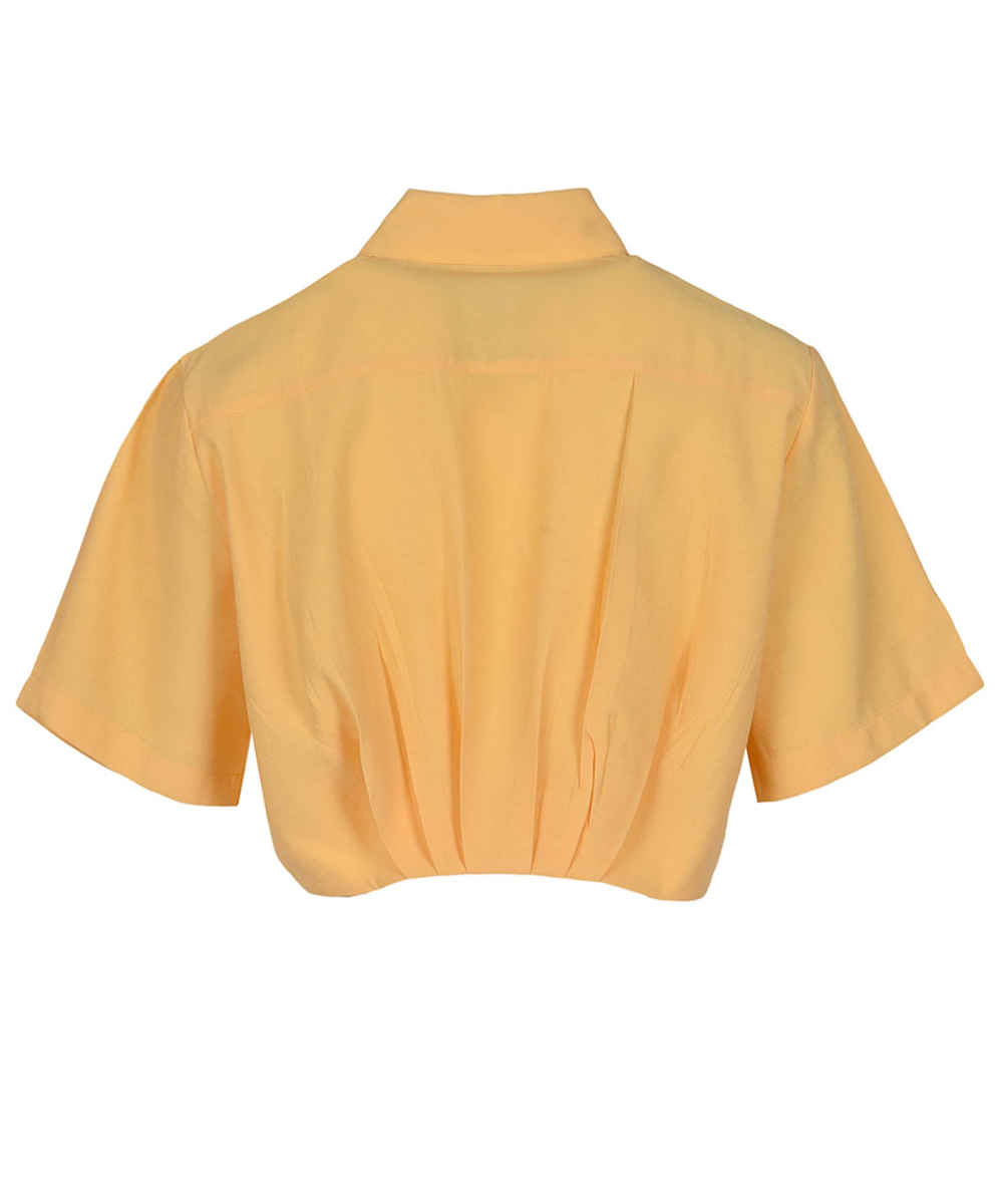 Dames Korte Mouw Borduurde Blouse Model Luna