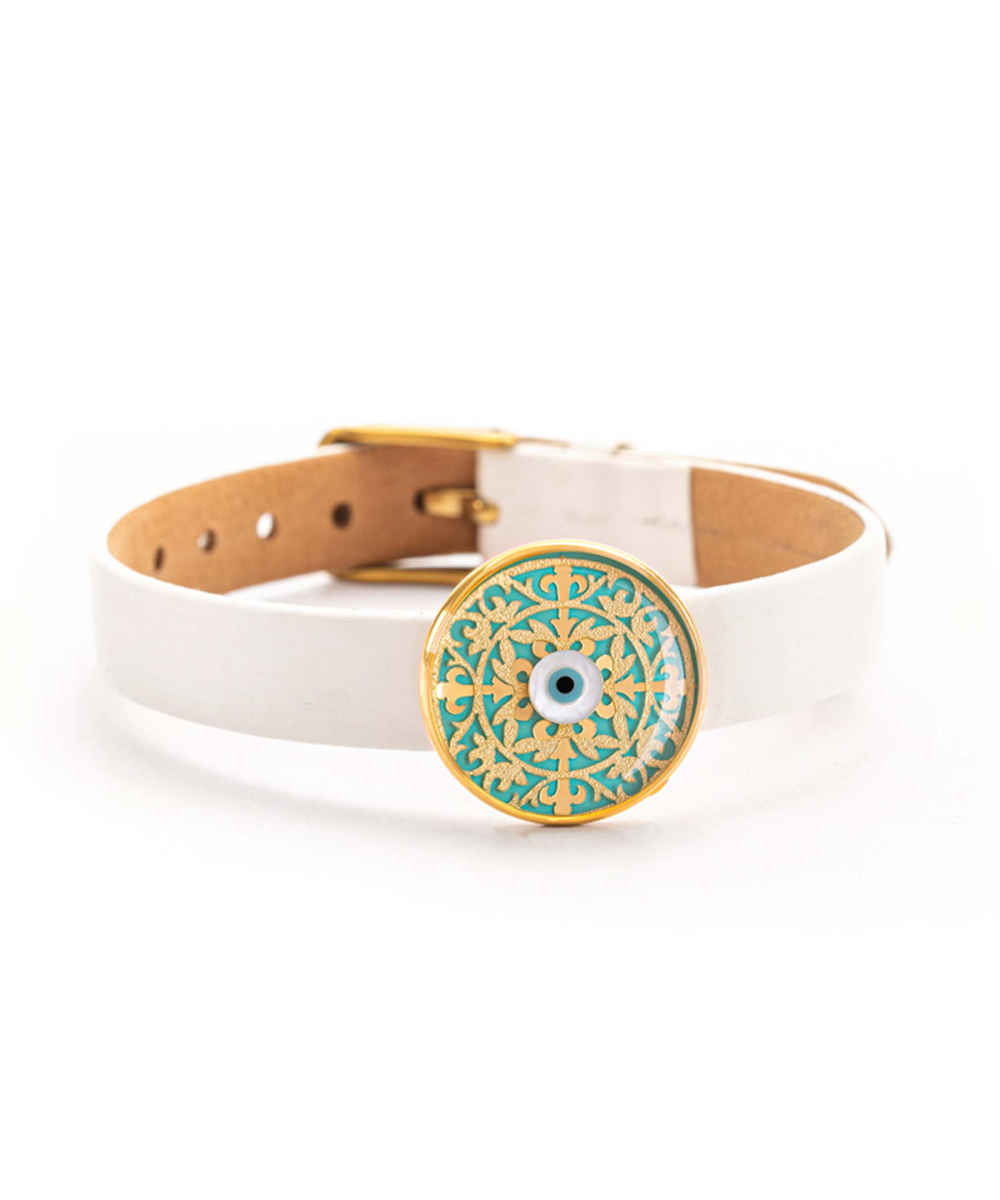 Perzische Leren Armband voor Vrouwen – Gelareh
