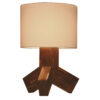 Accent Houten Tafellamp Handgemaakt Bahman