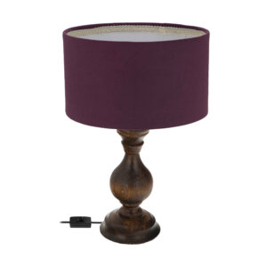 Accent Houten Tafellamp Handgemaakt Farima