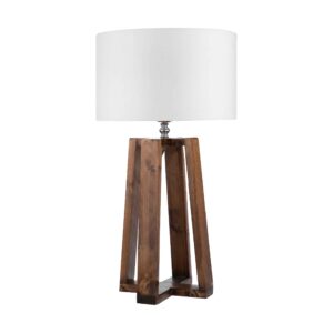 Accent Houten Tafellamp Handgemaakt Plus