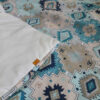 Dubbel Turkoois Korsi Dekbed – Turquoise Bloemen