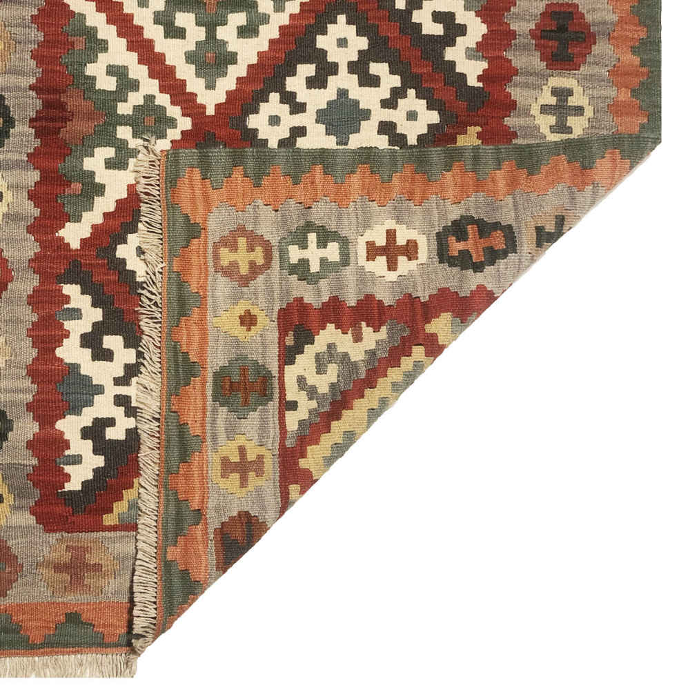 Perzische Firuzabad Hanan Kelim, geometrisch, authentiek