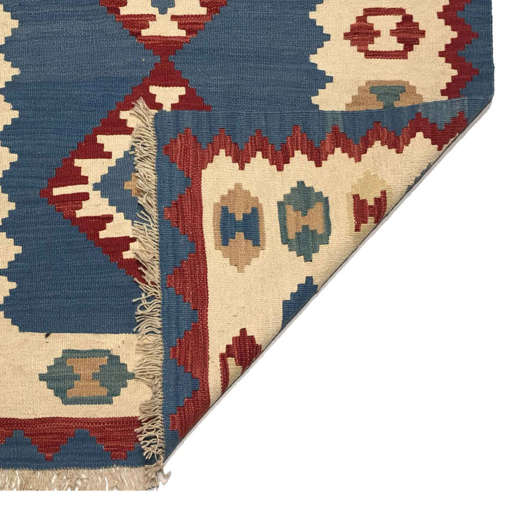 Traditionele Perzische Qashqai Kelim Laleh, handgeweven
