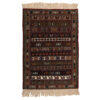 Handgeknoopt Perzisch Khorasan Maral Tapijt (Geometrisch Patroon) - Bruine Wol
