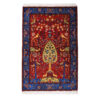 Handgeknoopt Perzisch Isfahan Tapijt (Derakhti Tree of Life) - Blauwe Wol