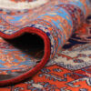 Handgeknoopt Perzisch Isfahan Tapijt (Klassiek Bloemenmedaillon) - Oranje Wol