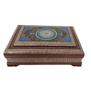 Houten Koranbox Model Eslimi – Khatam Emaille