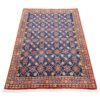 Vintage Perzisch Varamin Nahal Tapijt (Bloemenpatroon) - Blauwe Wol