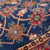 Vintage Perzisch Varamin Nahal Tapijt (Bloemenpatroon) - Blauwe Wol