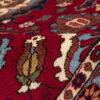 Vintage Perzisch Varamin Niakan Tapijt (Tribaal Mina Khani Patroon) - Rode Wol