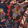 Vintage Perzisch Varamin Setayesh Tapijt (Tribaal Bloemenpatroon) - Blauwe Wol