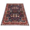 Vintage Perzisch Varamin Setayesh Tapijt (Tribaal Bloemenpatroon) - Blauwe Wol